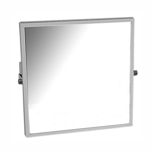 Specchio basculante con cornice bianca