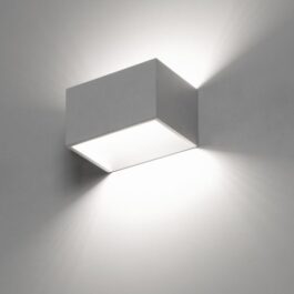 RETT Lampada da parete alluminio bianca biemissione
